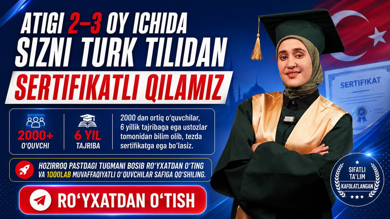 Irodahoca admin | Turk tili kursi
