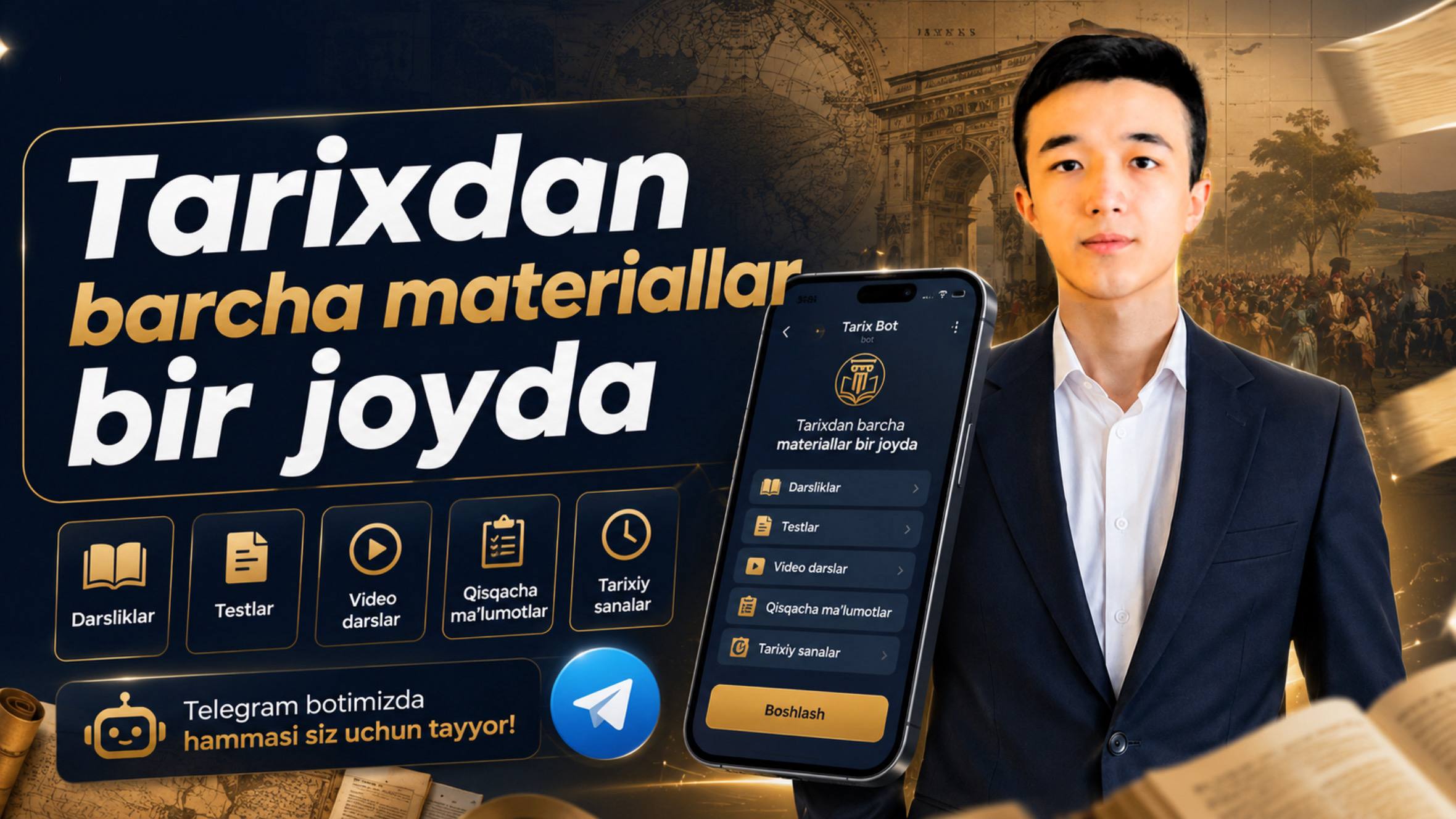 Nabijonov Shohruh | Tarix Milliy Sertifikat