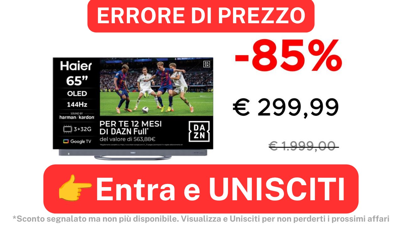 Solo ❌ ERRORI DI PREZZO