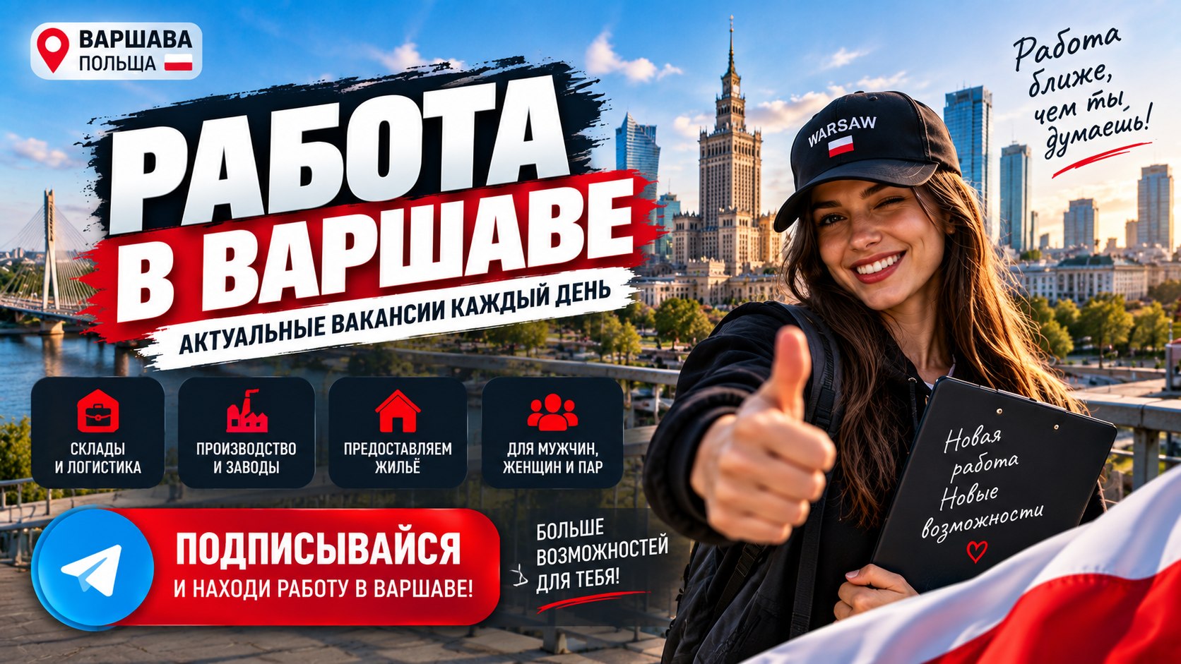 Варшава Работа и Подработка