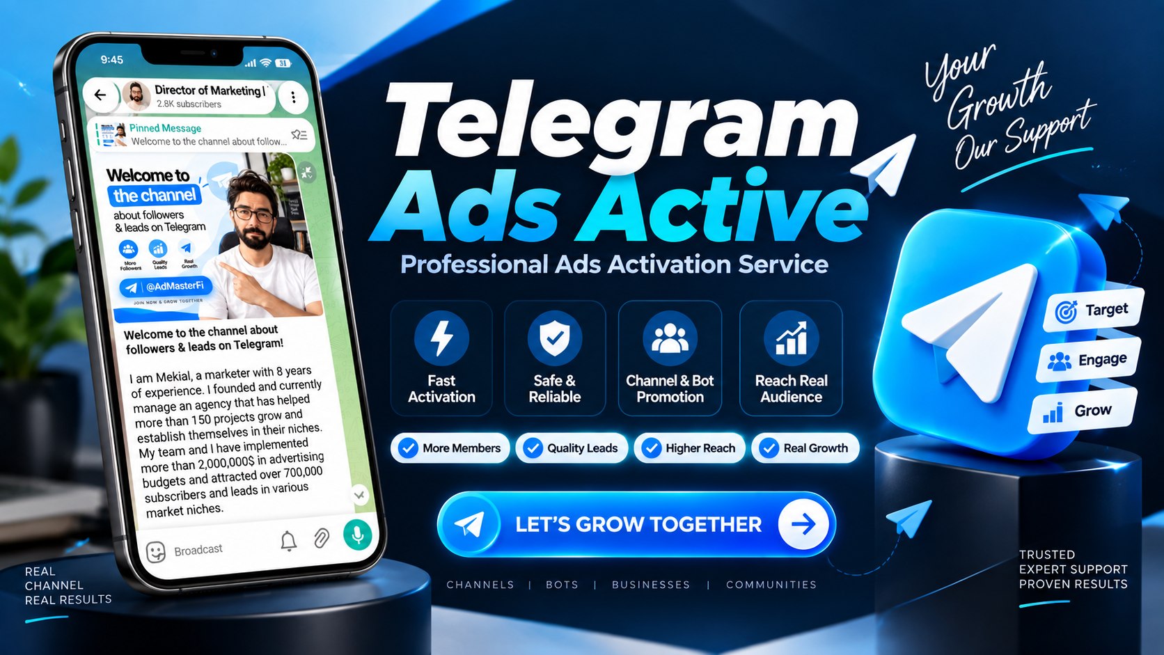 Telegram Ads Active Service