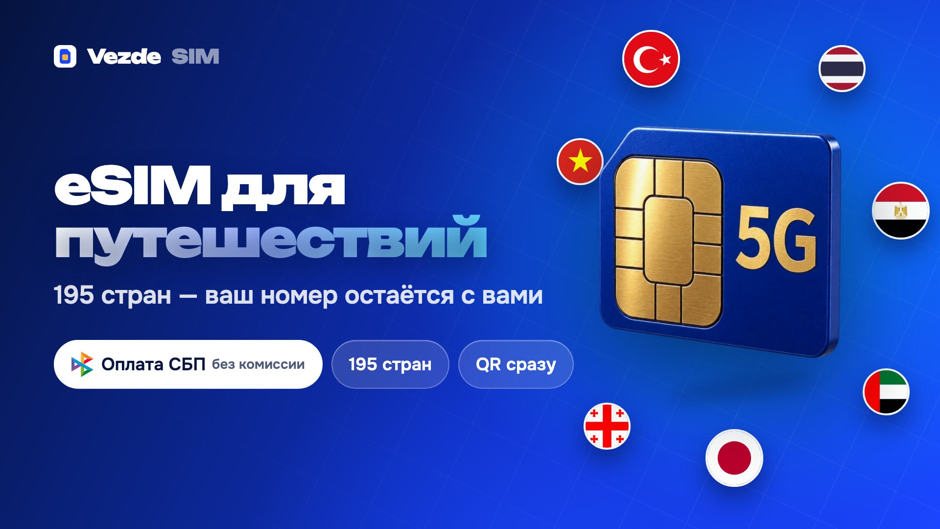 VezdeSIM - eSIM для путешествий