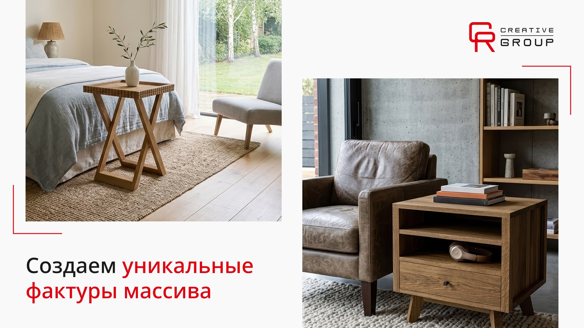 Мебель из дерева и металла | Креатив Групп