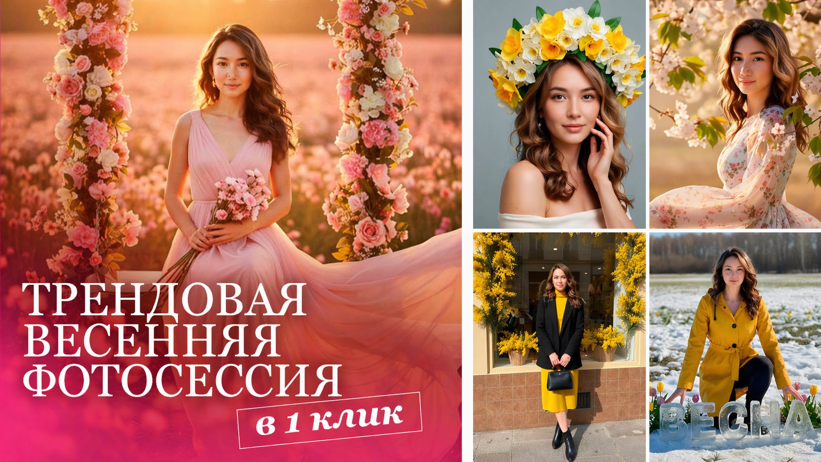 Птичка ИИ-фотосессии в один клик