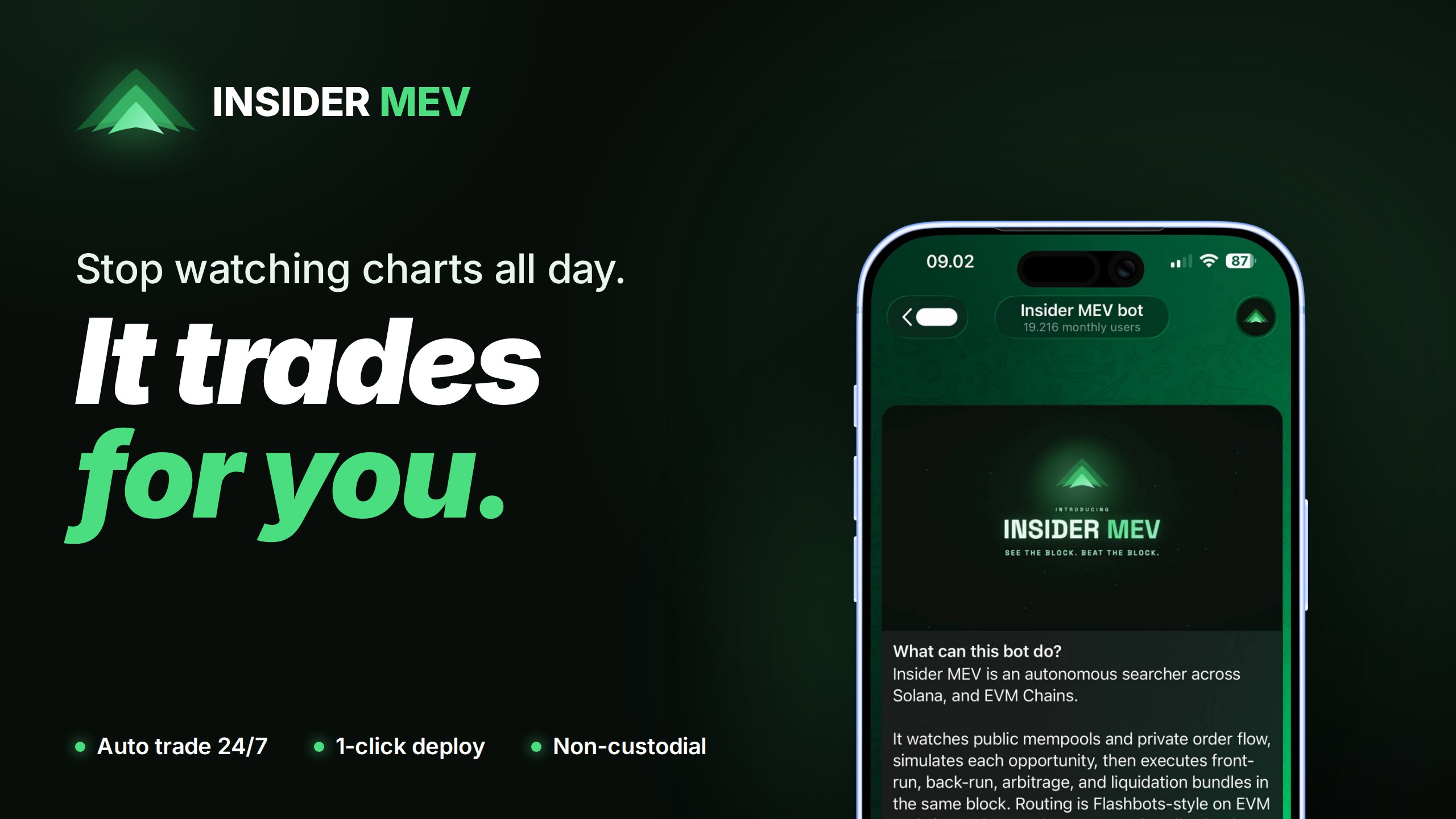 Insider MEV bot