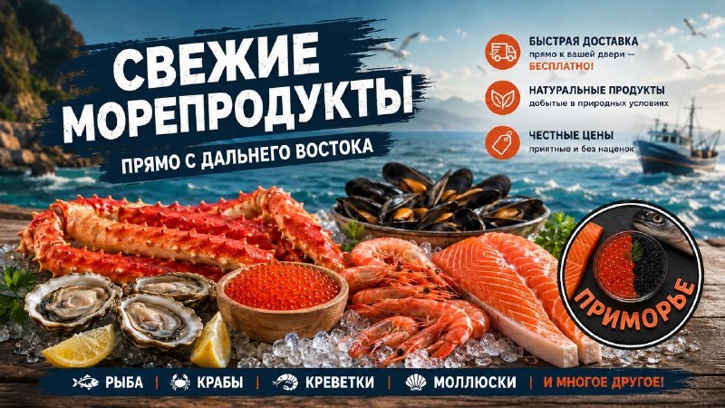 Приморье | Морепродукты Магазин
