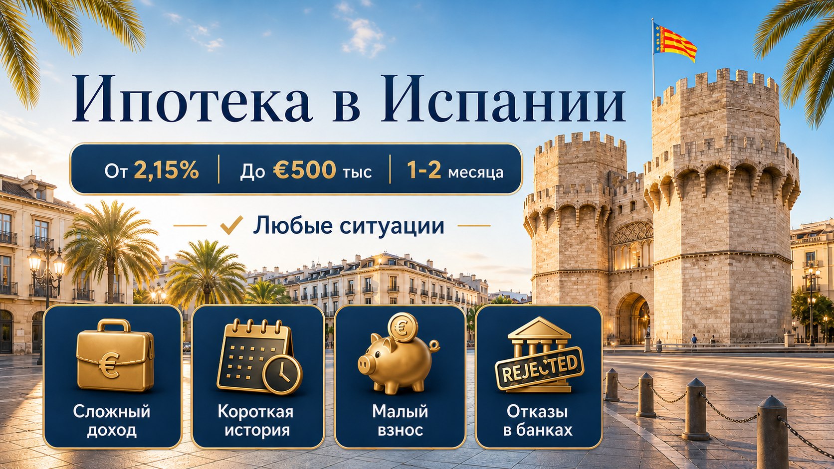 Ипотека, недвижимость и инвестиции в Валенсии