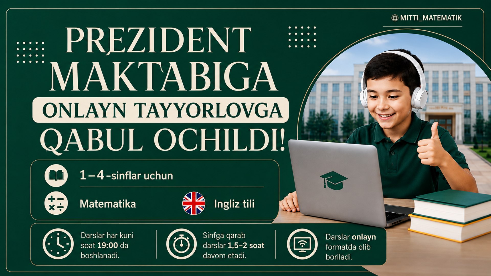 Prezident Maktablariga Tayyorlash